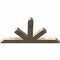 Ekena Millwork Saratoga Rough Sawn Timber Gable Bracket, Douglas Fir, 72"W x 39"H x 4"D x 6"F, 13/12 Pitch GBW072X39X0406SAR00RDF - alternate 4